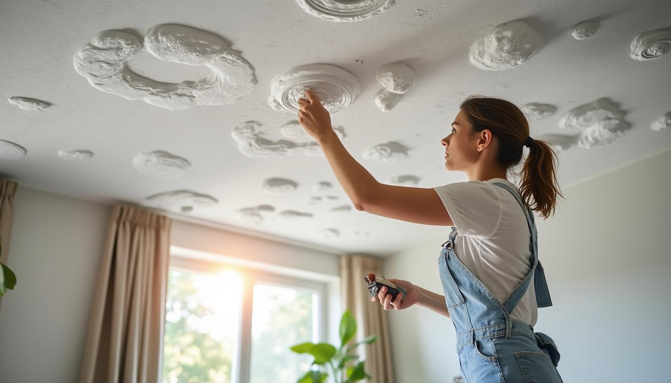 Illustration: Applications et guide de pose des moulures en polystyrène à l’intérieur