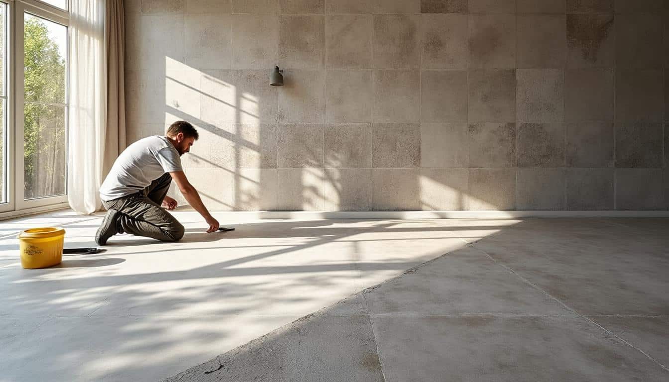 Illustration: Avantages et inconvénients du béton ciré sur carrelage