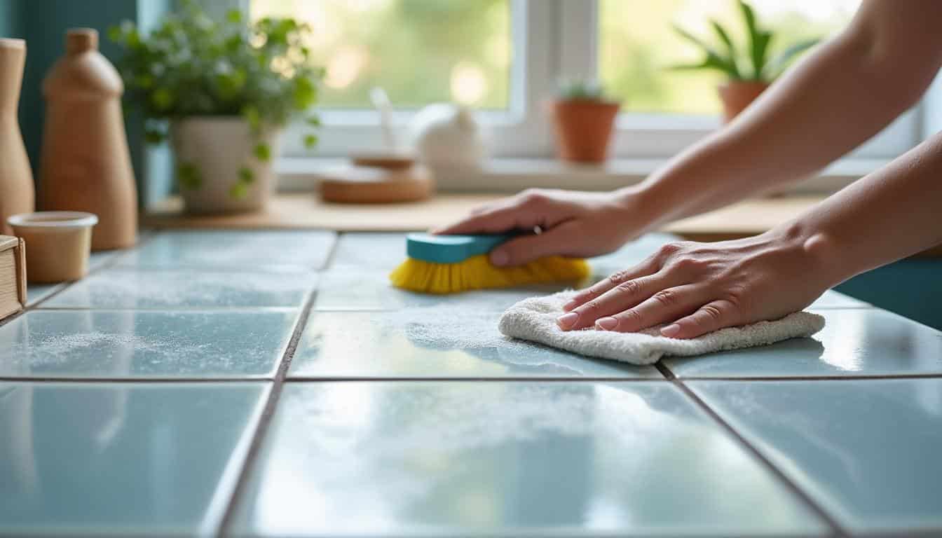 Illustration: Les méthodes et produits naturels pour nettoyer des joints de carrelage