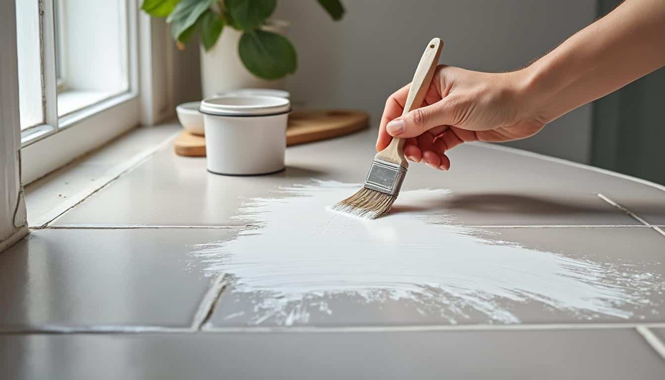 Illustration: Définition et spécificités de la peinture pour carrelage de salle de bain