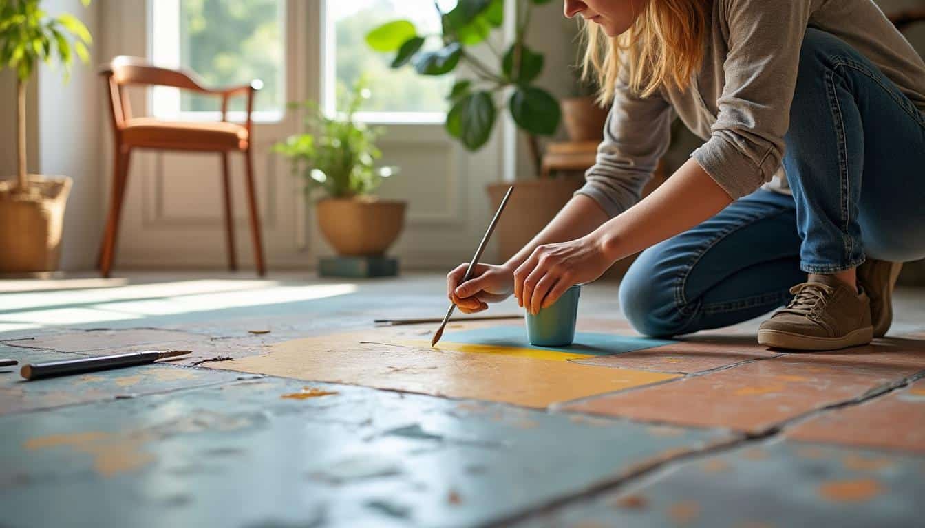 Illustration: Les avantages et les limites de la peinture sur carrelage de sol