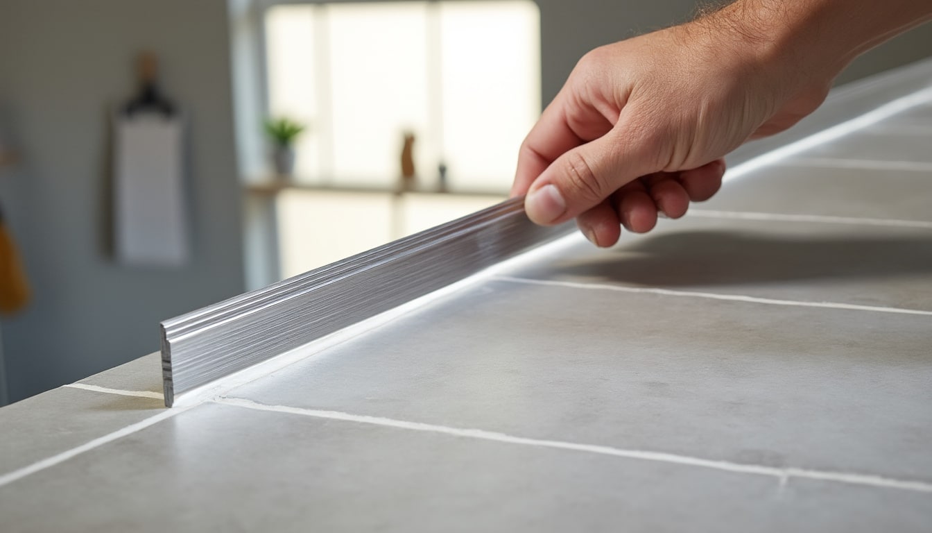 Illustration: Définition et rôle de la baguette de finition pour le carrelage