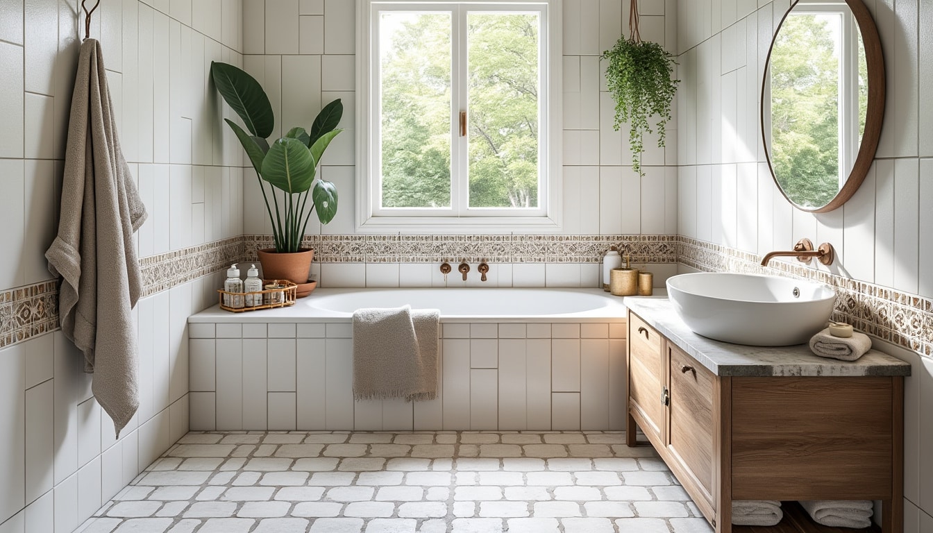 Illustration: Le rôle stratégique du carrelage dans une petite salle de bain