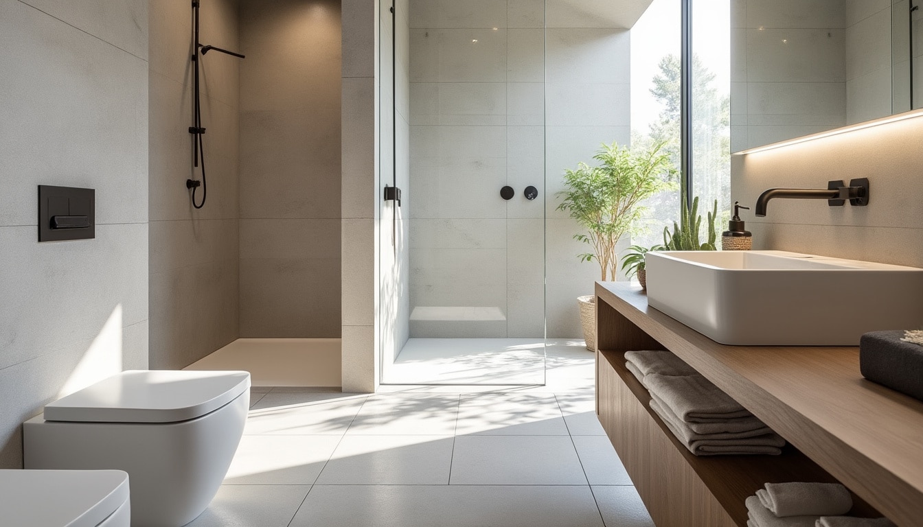 Illustration: Les astuces de carrelage pour agrandir visuellement une petite salle de bain