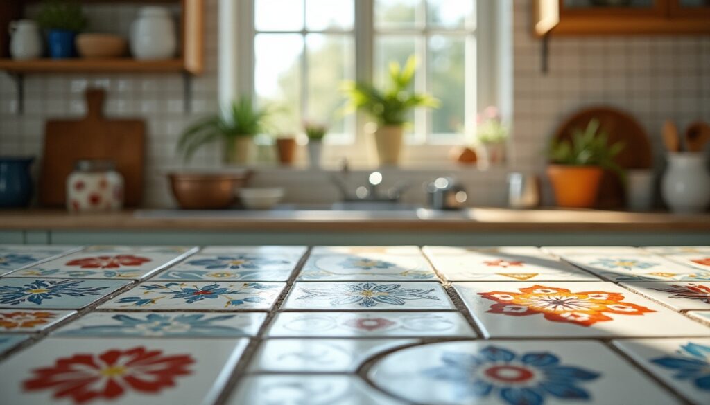 Carrelage pour plan de travail de cuisine : conseils et tendances