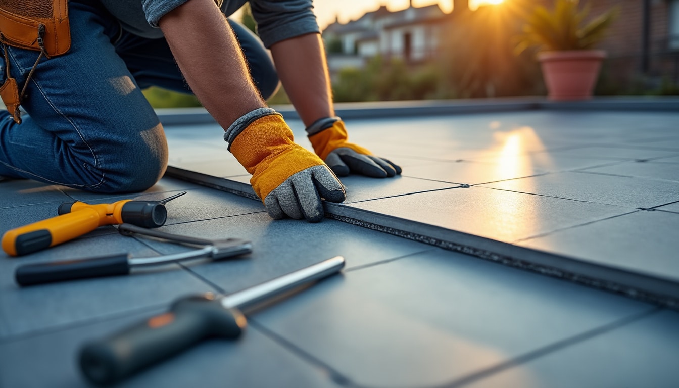 Illustration: Avantages et inconvénients du carrelage sur plot : ce qu’il faut savoir