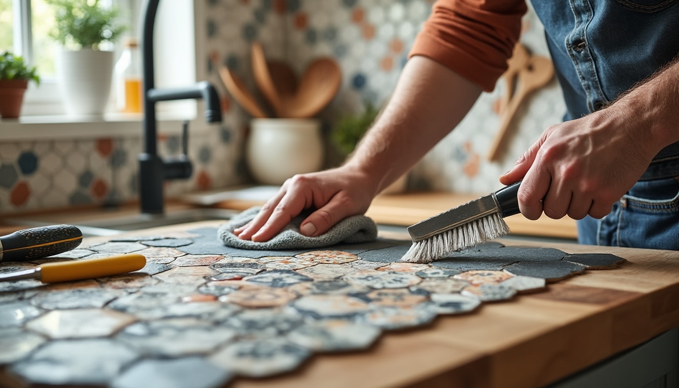 Illustration: Explorer les types de carrelages adaptés à la crédence de cuisine