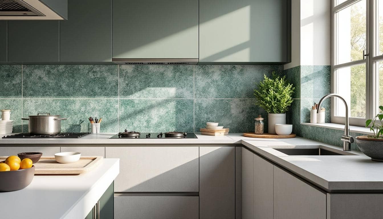 Illustration: Explorer les types de carrelages adaptés à la crédence en cuisine : faïence, zellige, et plus