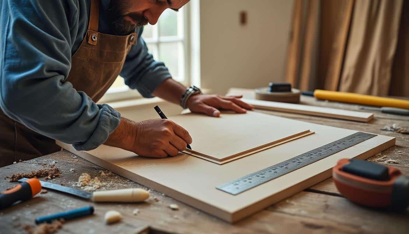 Illustration: Préparer efficacement la découpe du plâtre à l’angle : outils et traçages