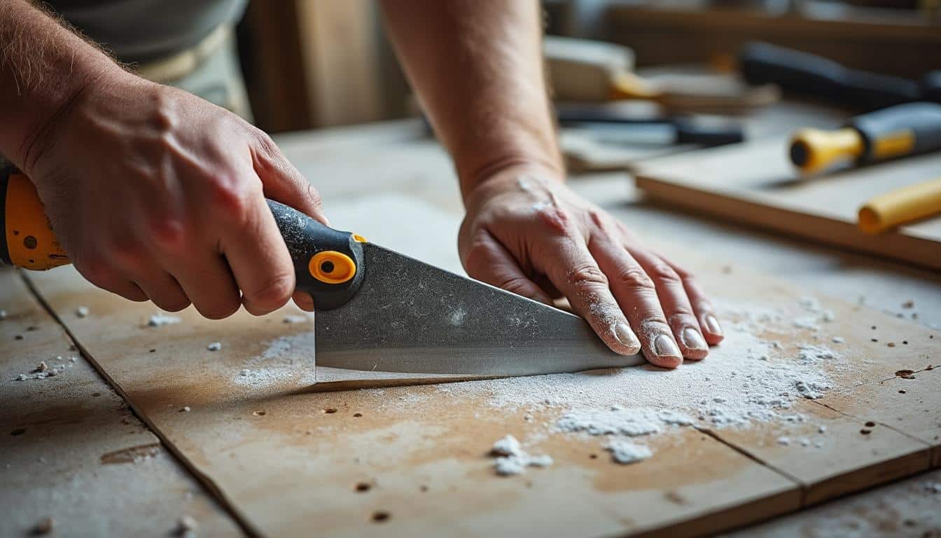 Découpe du plâtre d’une cloison à épaisseur irrégulière : guide et astuces