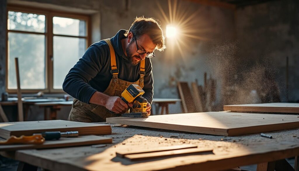 Découpe du plâtre dans la cloison : renfort et consolidation clés