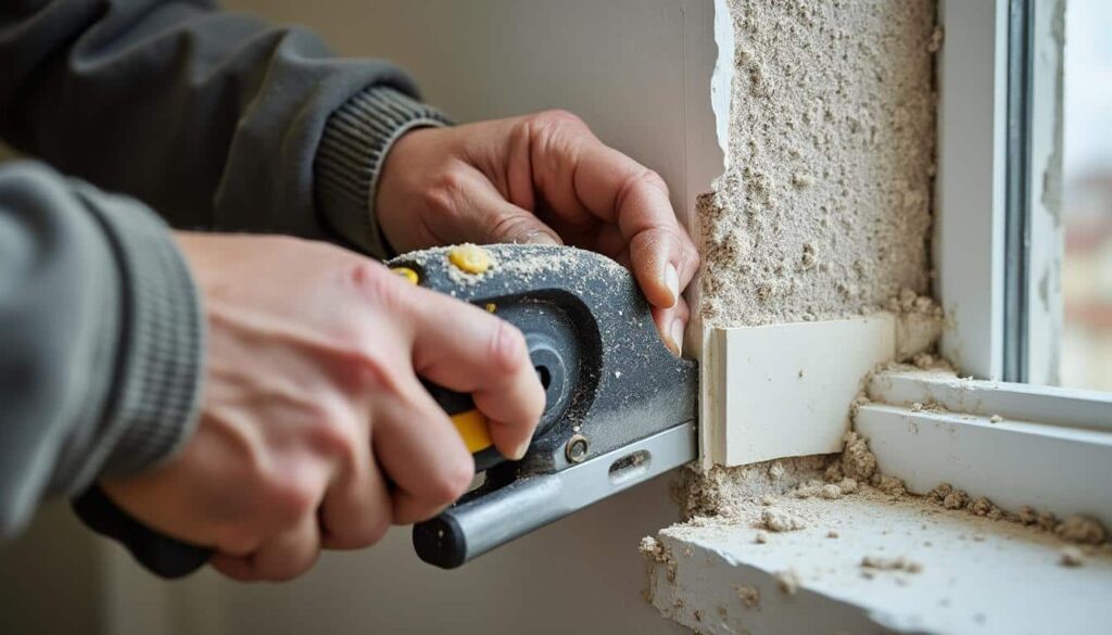 Découpe du plâtre et décollement de la bande à joint : astuces et solutions