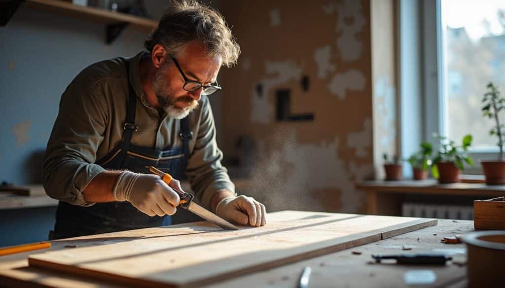 Découpe du plâtre pour murs et cloisons : outillage et techniques