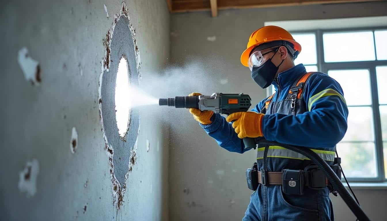 Illustration: Comprendre la découpe du plâtre pour rainure de câble : principes, usages et sécurité