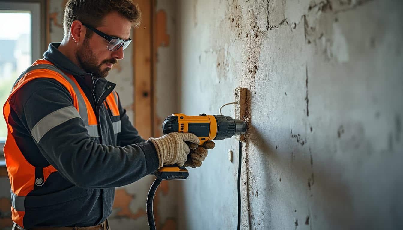 Découpe du plâtre pour rainure de câble : sécurité et conseils