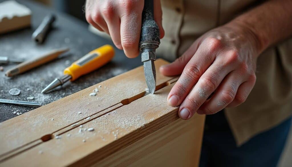 Fixation par cheville dans une cloison fine avec renfort : guide pratique