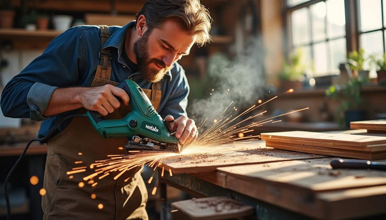 Metabo KGS 254 M : la scie à onglet radiale précise et puissante