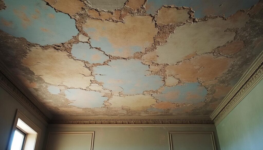 Plafond qui craquelle : causes, diagnostic et réparations efficaces