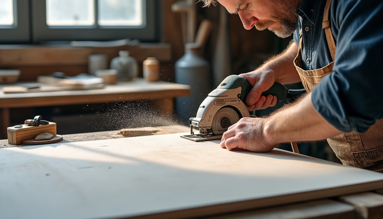 Couper du mélaminé sans éclat avec une scie circulaire : astuces pro