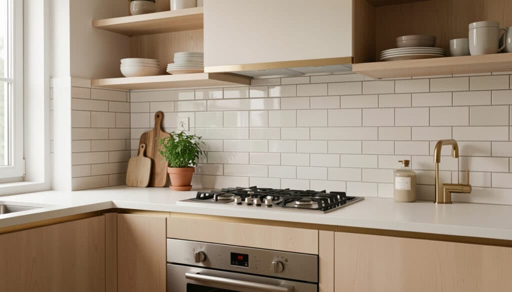 Crédence en carrelage pour la cuisine : styles et pose