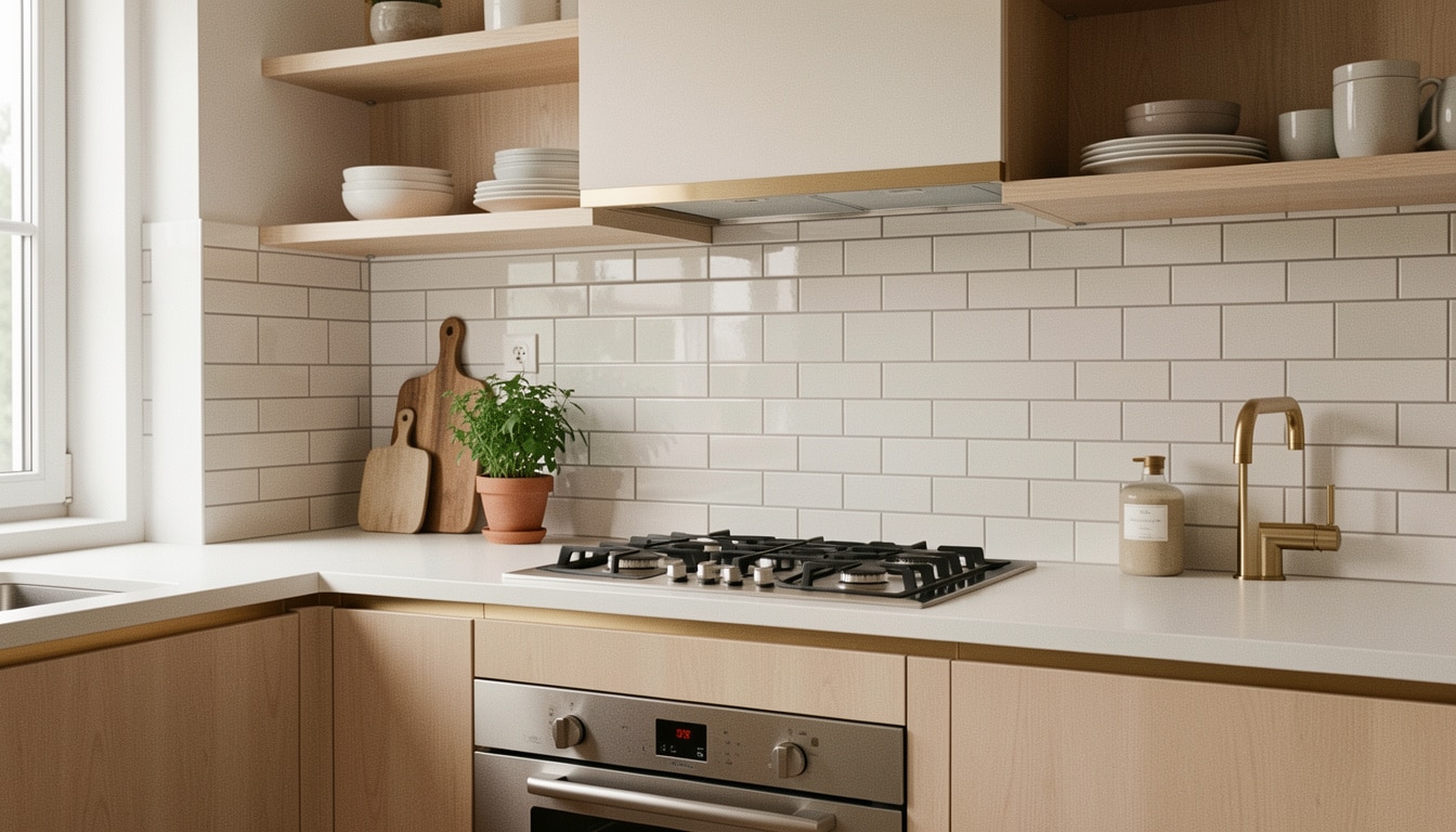 Crédence en carrelage pour la cuisine : styles et pose