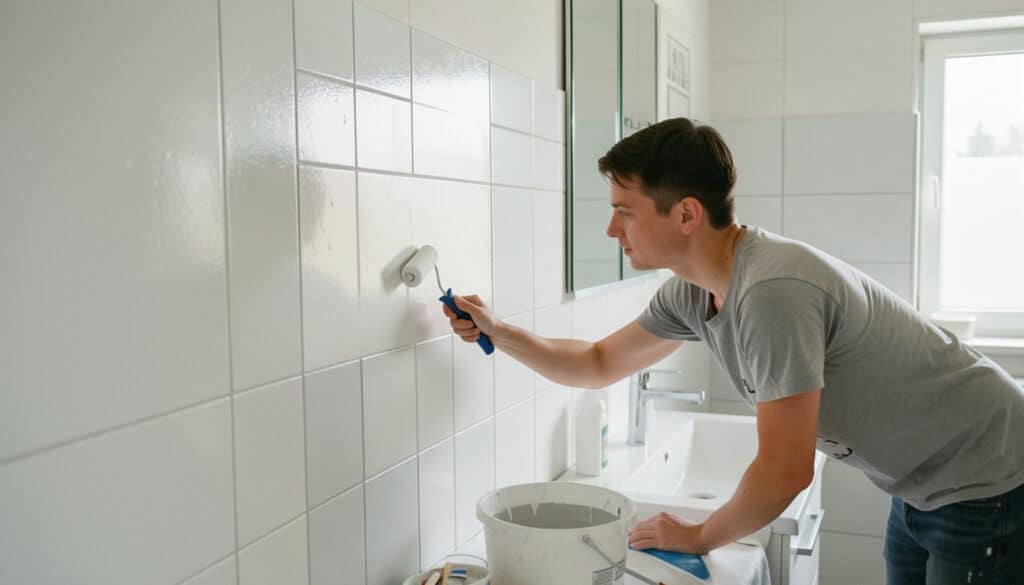 Peindre le carrelage mural d’une salle de bain sans erreur
