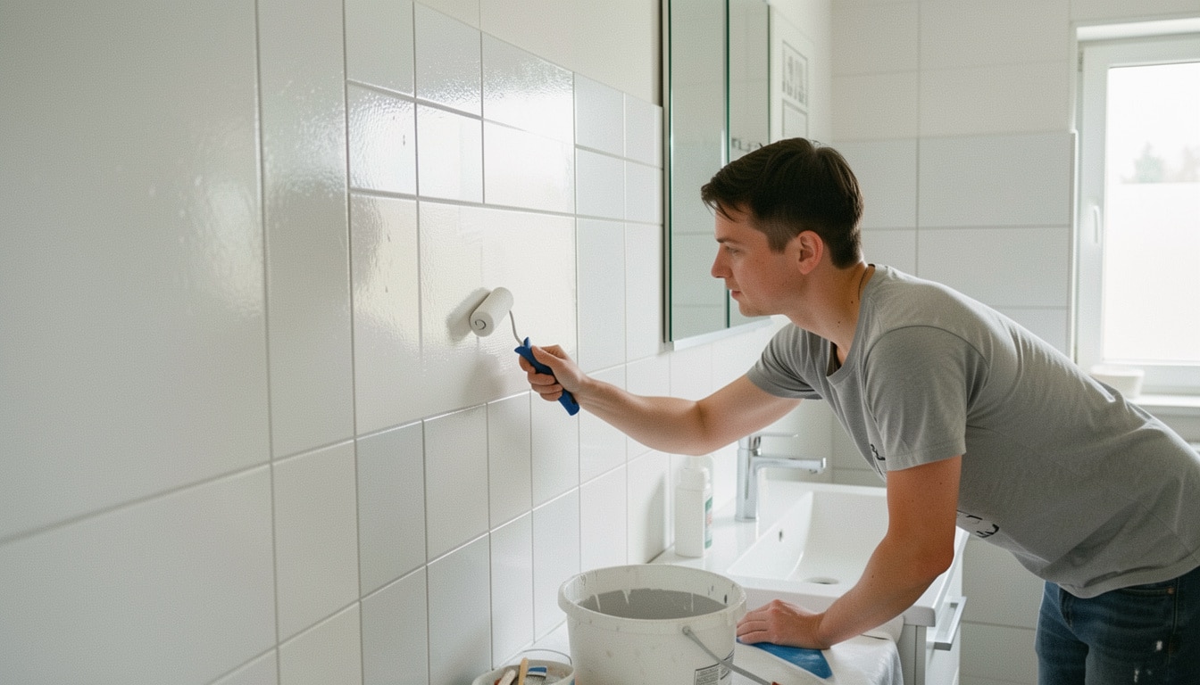 Peindre le carrelage mural d’une salle de bain sans erreur