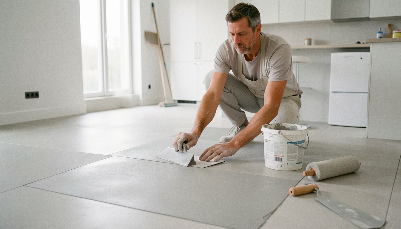 Béton ciré sur carrelage sans ponçage : les étapes