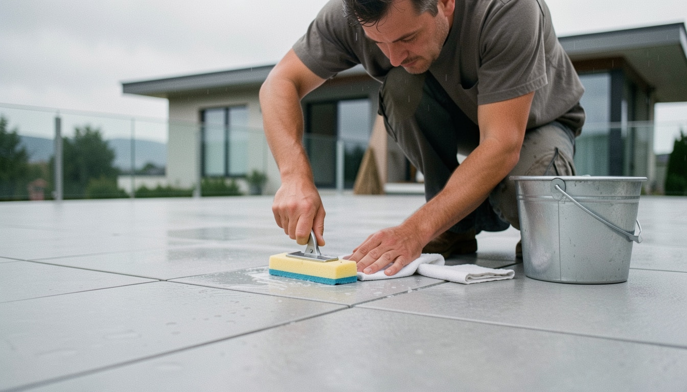 Joint de carrelage extérieur : que faire avant la pluie